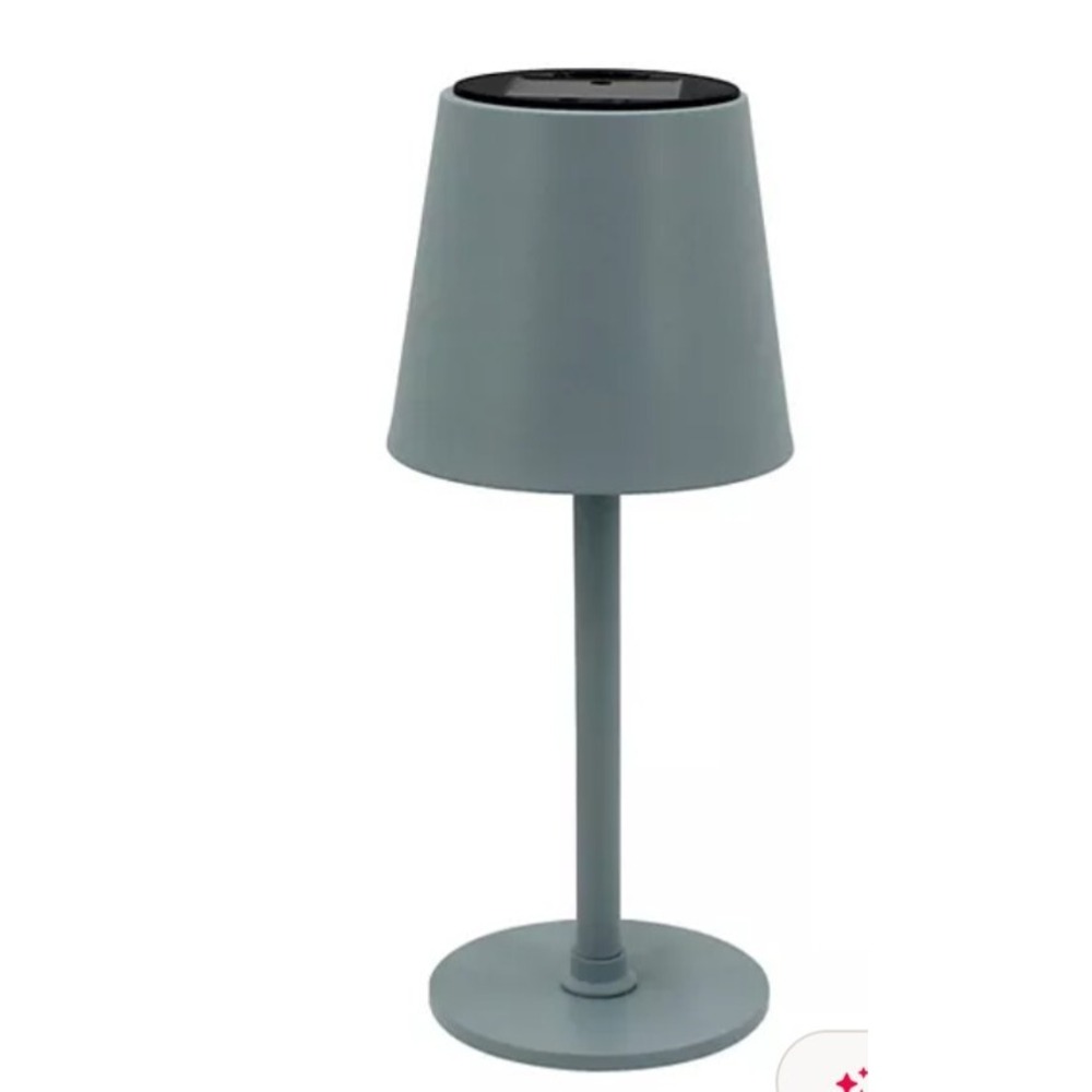 Sonoma life Solar table lamp with adjustable shade Blue NEW